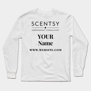 scentsy independent consultant gift ideas with custom name and website Long Sleeve T-Shirt